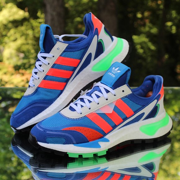 Adidas Retropy P9 Blue Solar Red Size 9 - Picture 5 of 12